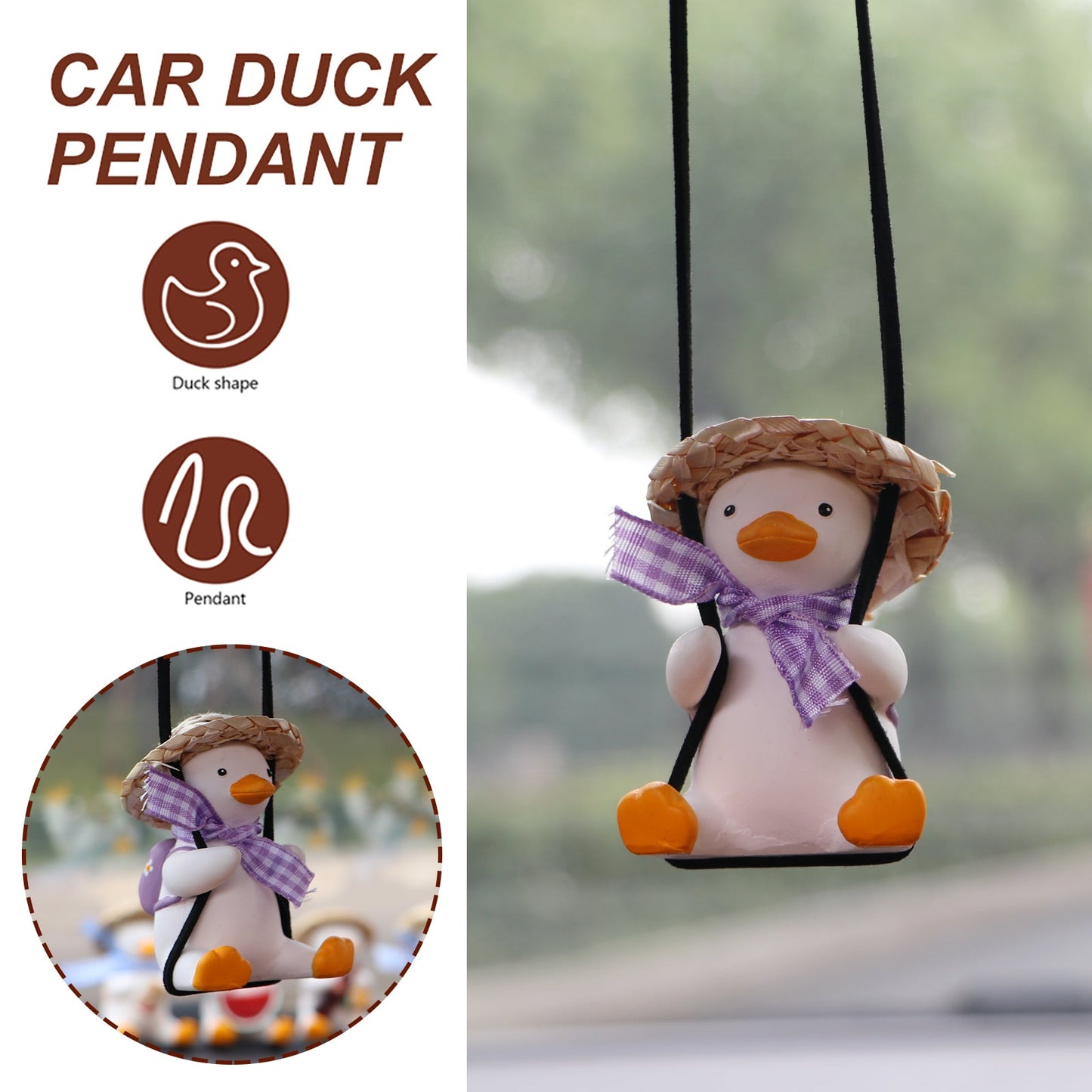 Swing Ducks for Car Interior Decor