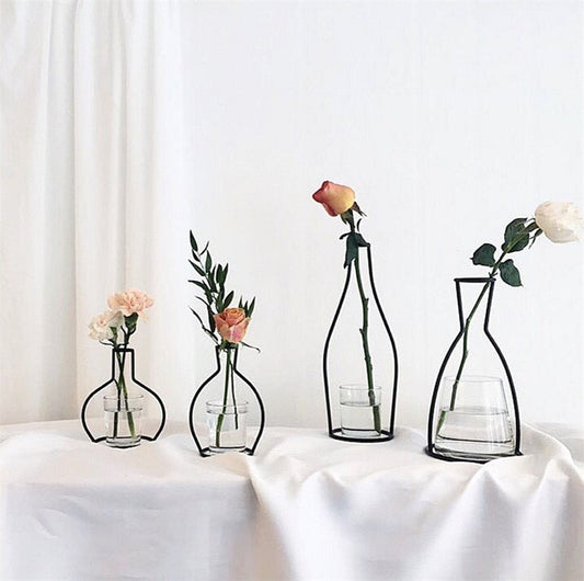 Retro Iron Flower Vase
