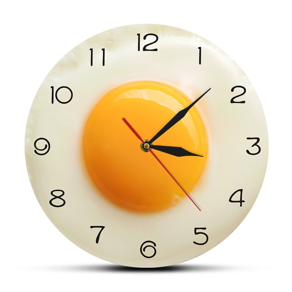 Sunny Side Up Fried Egg Creative Wall Clock