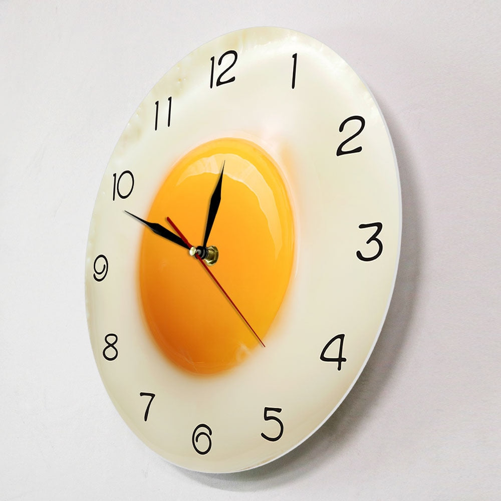 Sunny Side Up Fried Egg Creative Wall Clock