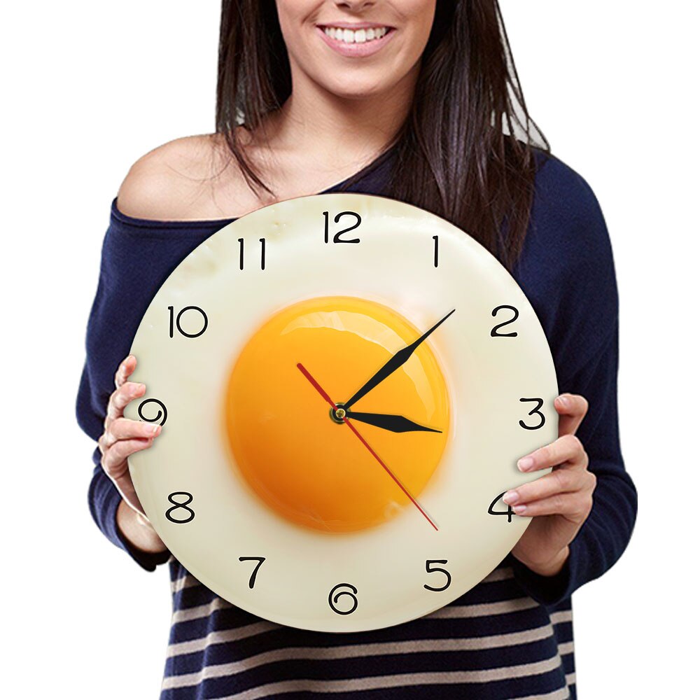 Sunny Side Up Fried Egg Creative Wall Clock