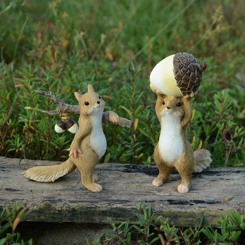 Everyday Collection Animal Figurine:  3 Squirrels