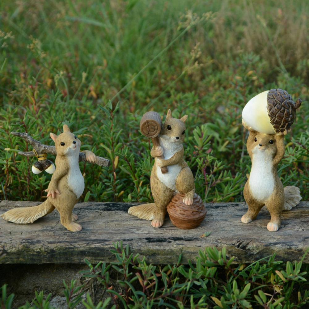 Everyday Collection Animal Figurine:  3 Squirrels