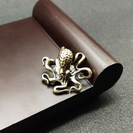 Copper Octopus Figurine