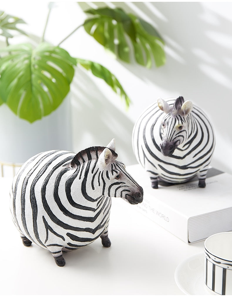 Zebra Resin Animal Figurine