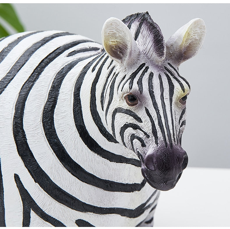 Zebra Resin Animal Figurine