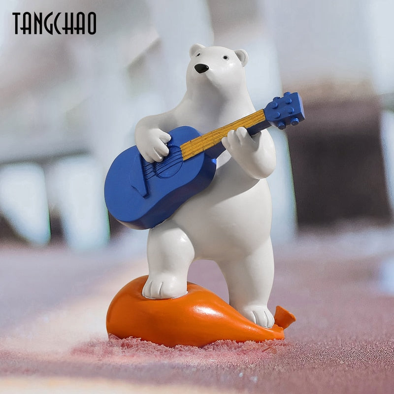 Polar Bear Band Resin Nordic Figurines