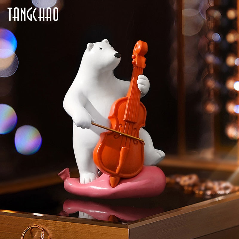 Polar Bear Band Resin Nordic Figurines