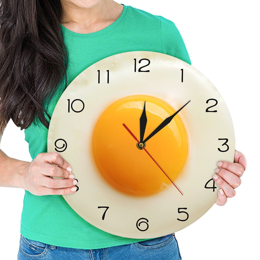 Sunny Side Up Fried Egg Creative Wall Clock