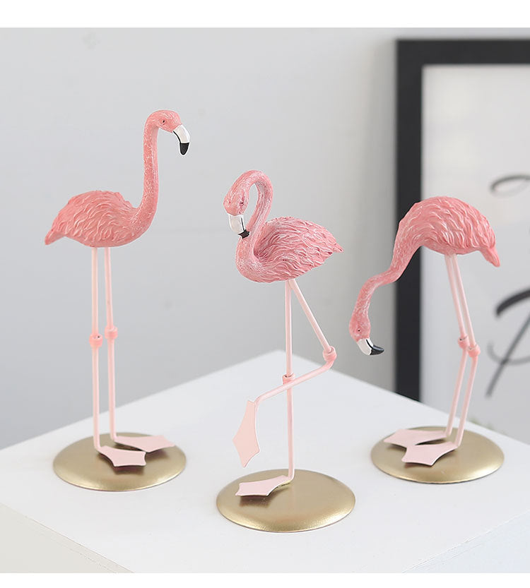 Nordic Style Flamingo Figurines