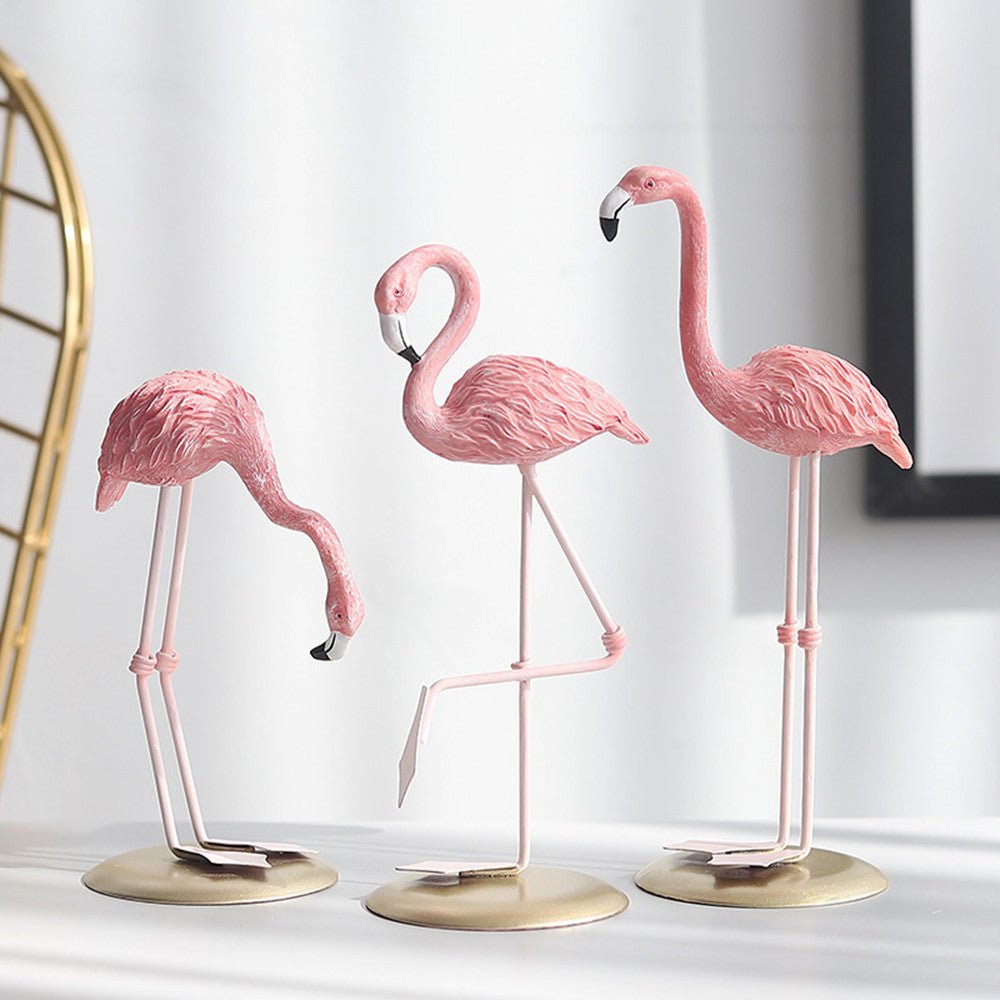 Nordic Style Flamingo Figurines