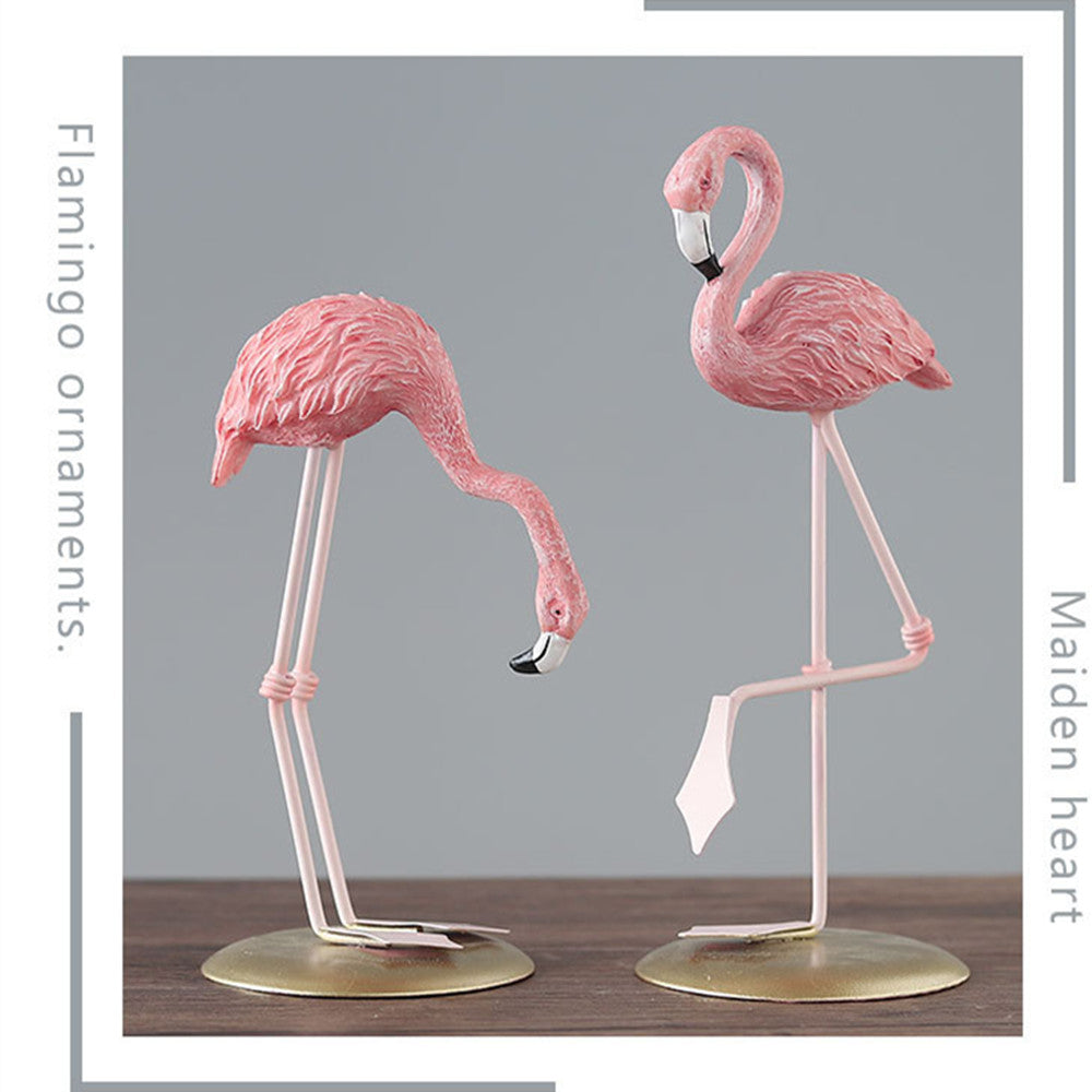 Nordic Style Flamingo Figurines