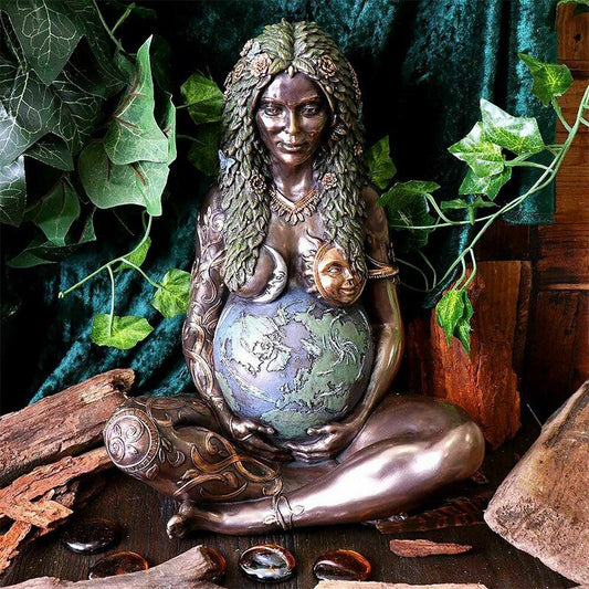 Surrealist Gaia Earth Goddess Sculpture