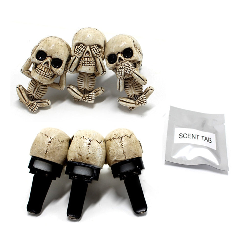Punk Skull Car Decor Aromatherapy Diffuser Set