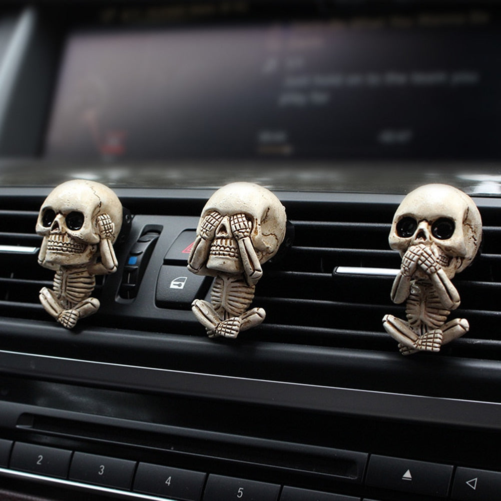 Punk Skull Car Decor Aromatherapy Diffuser Set