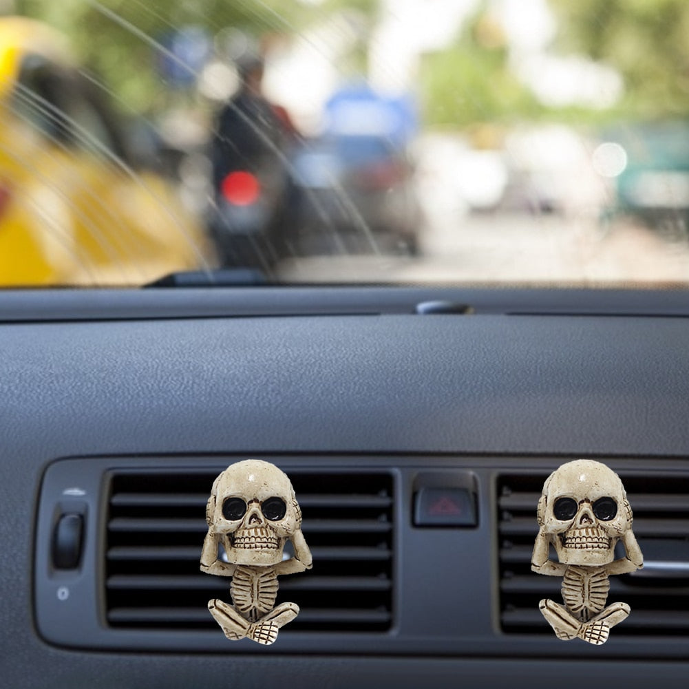 Punk Skull Car Decor Aromatherapy Diffuser Set