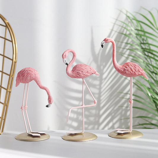 Nordic Style Flamingo Figurines