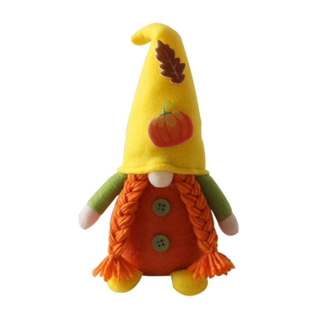 Fall Gnome Pumpkin Sunflower Swedish Nisse Tomte Elf Ornaments