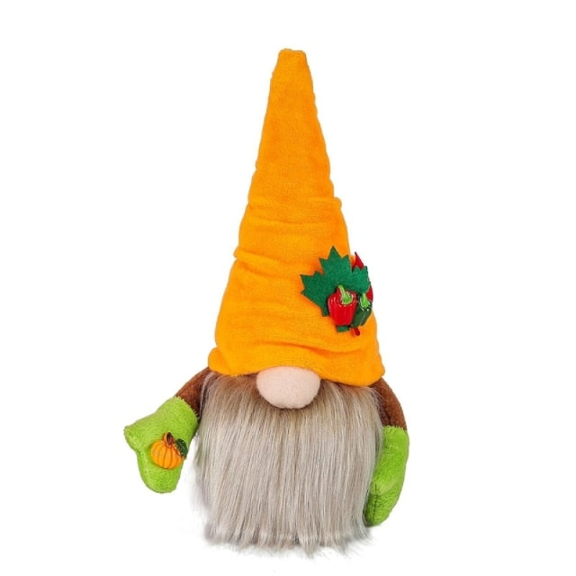 Fall Gnome Pumpkin Sunflower Swedish Nisse Tomte Elf Ornaments