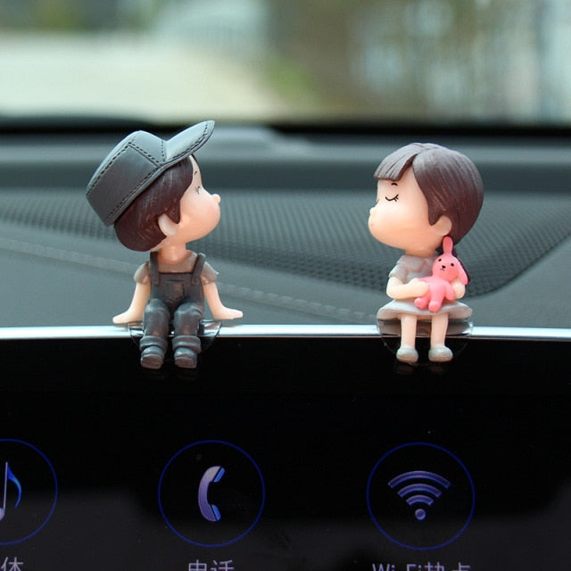 Couple Love Dolls for Car Dashboard Decor