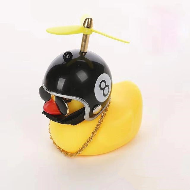 Rapper Duck With Helmet And Chain Car Ornament