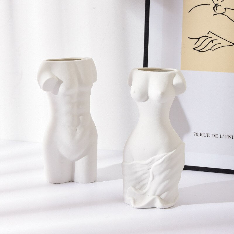 Nordic-Style physique Ceramics Vase Ornaments