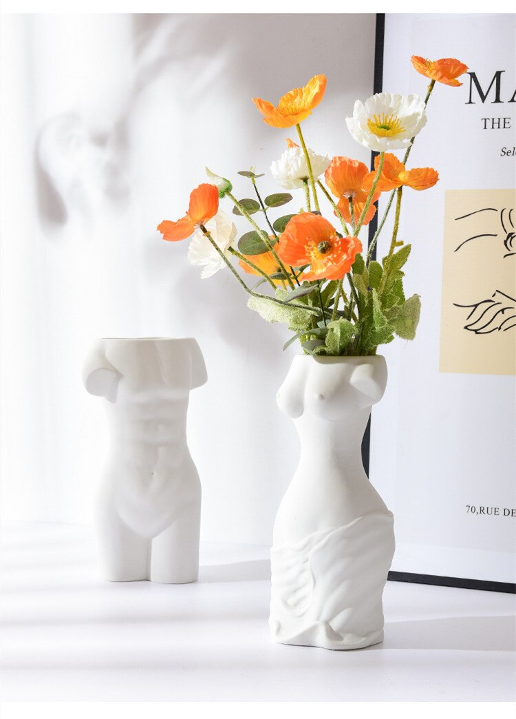 Nordic-Style physique Ceramics Vase Ornaments