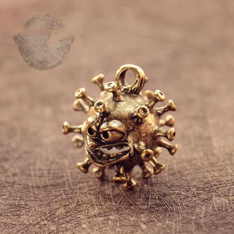 Unconventional virus Brass Pendant Figurines