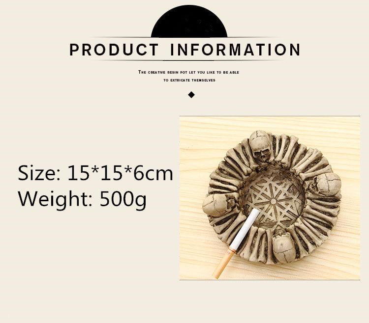 Gothic Skeleton Bone Ashtray Smoking Accessories