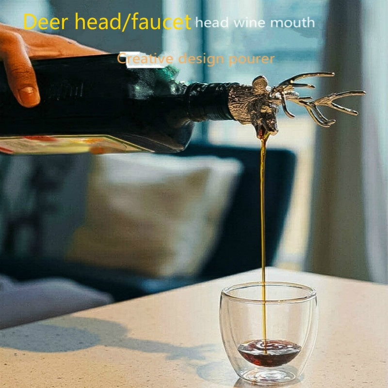 Creative Deer Head Wine Pourer