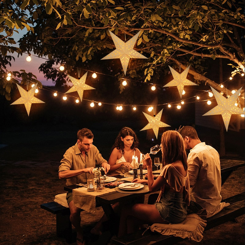 Romantic Hollow Star Garden Party Light