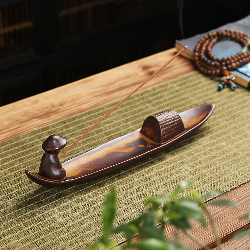 Zen Ceramic Incense Stick Tray Base Ornaments