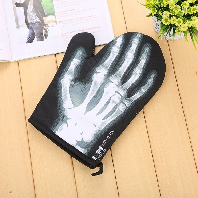 X-Ray Skeleton Microwave Oven Heat Resistant Glove