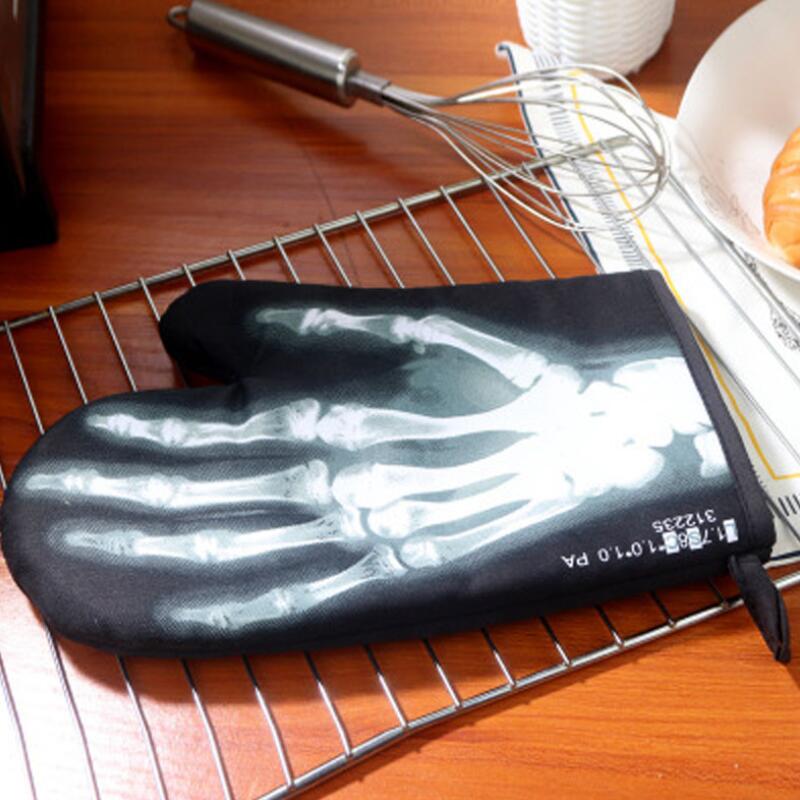 X-Ray Skeleton Microwave Oven Heat Resistant Glove