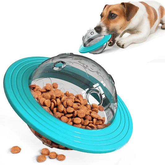 Interactive Dog Flying Disc & Slow Feeder Toy