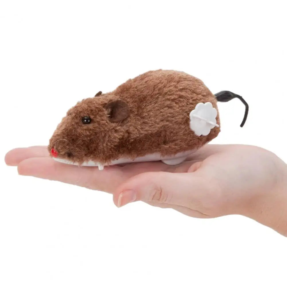 Clockwork Plush Mouse Cat Toy