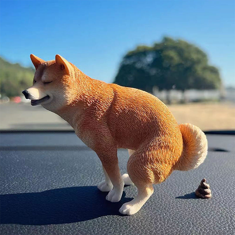 Resin Shiba Inu Figurine