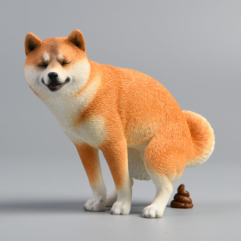 Resin Shiba Inu Figurine