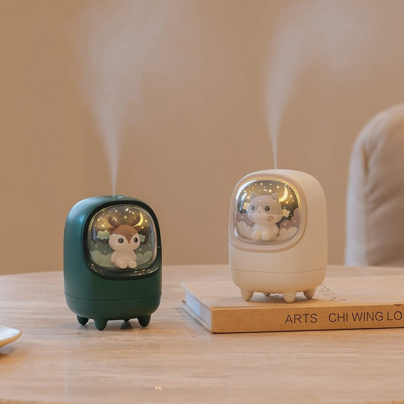 Mini Cute Pet Air Humidifier With LED Night Lamp