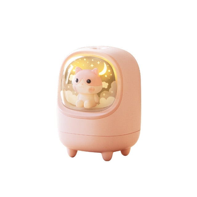 Mini Cute Pet Air Humidifier With LED Night Lamp