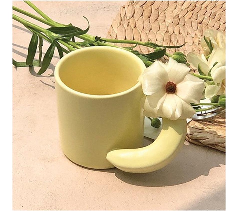 Nordic Style Fruit Handle Coffee Mugs