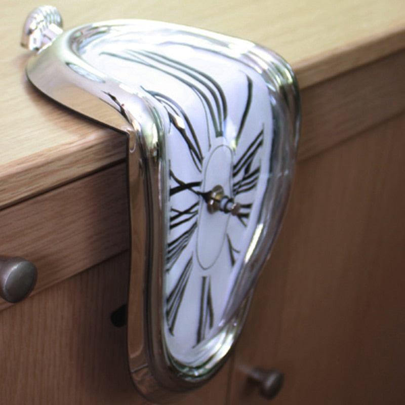 Dali Surrealist Flowing Distorted Wall Clock