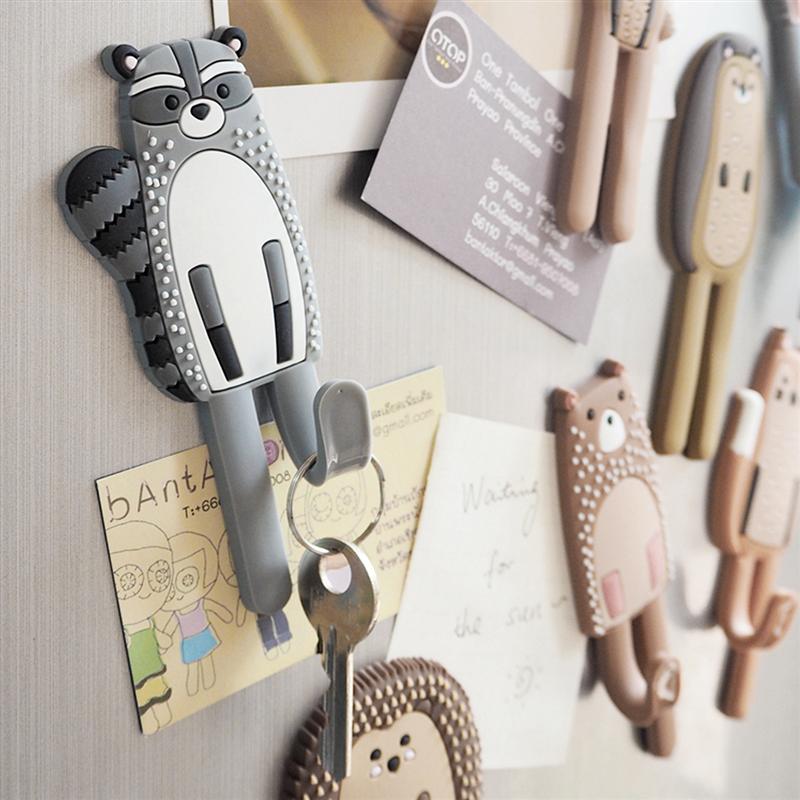 Removable Magnetic Animal Sticker Hooks For Refrigerator