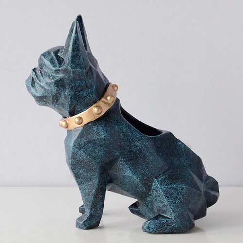 Dog Pen holder Resin Figurine