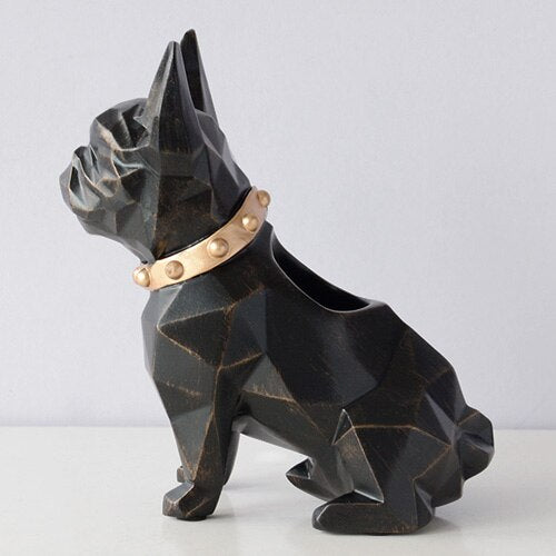 Dog Pen holder Resin Figurine