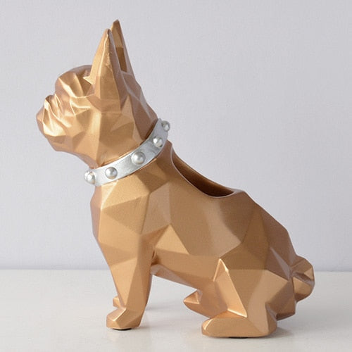 Dog Pen holder Resin Figurine