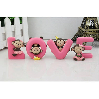 Set of Love Dolls for Car Dashboard Decor