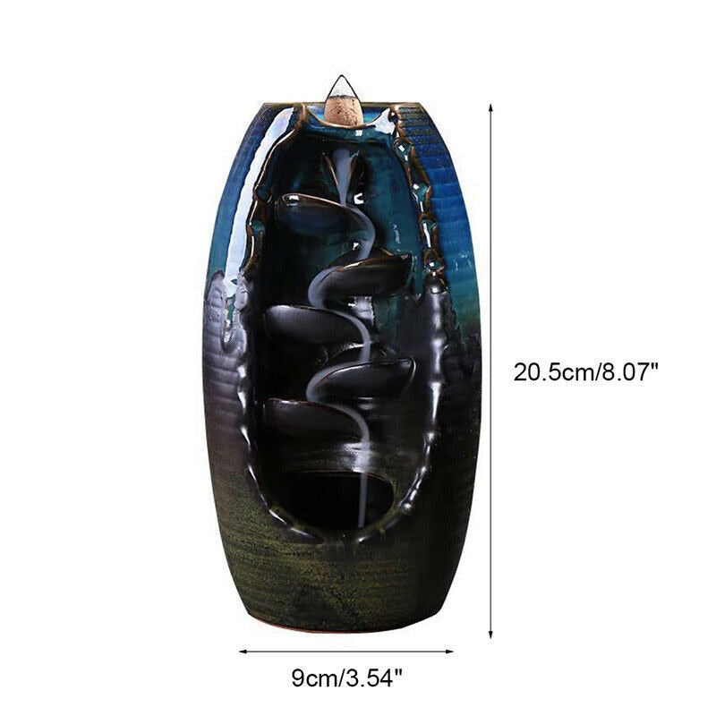 Mountain River Ceramic Handicraft Smoke Incense Burner