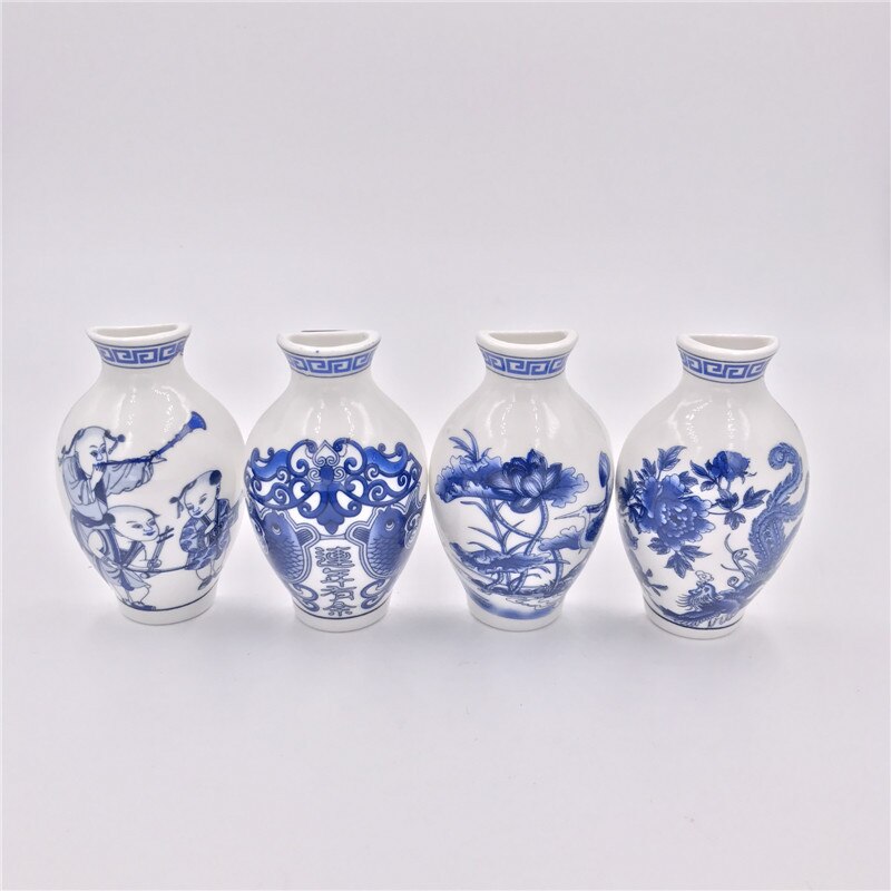 Retro Chinese Blue and White Porcelain Vase Refrigerator Magnet