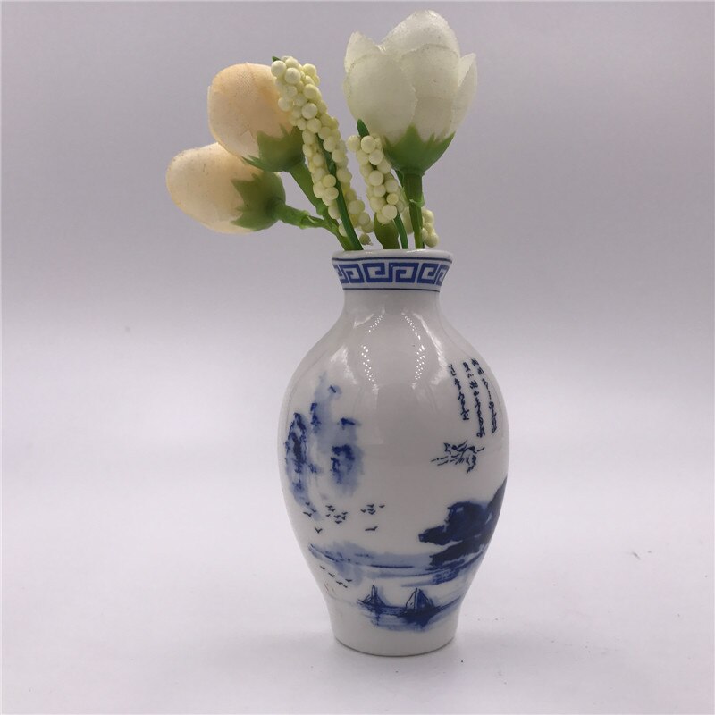 Retro Chinese Blue and White Porcelain Vase Refrigerator Magnet
